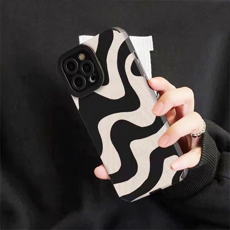 Shockproof Zebra Stripe Silicone Case For iPhone 14 15 16 Pro Max Cases For iPhone 11 12 13 Mini 7 8 Plus X XS XR Cartoon Cover