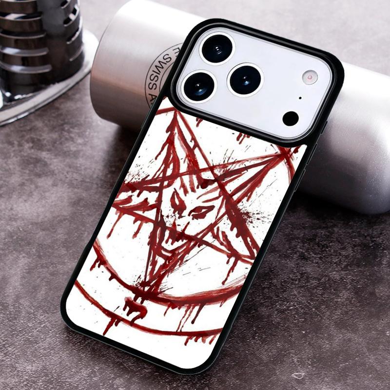 Чехол для телефона с пентаграммой и глазом в стиле гранж для iPhone 17 16 15 14 13 12 11 Pro Max Plus 17Air Мягкий силиконовый чехол
