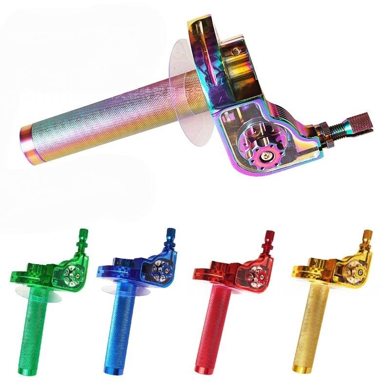 1Pcs Throttle Twist Grips Handlebars 22mm Universal Aluminum Accelerator For Motorcycle Moped Scooter Bike M10*1.5