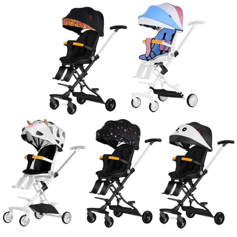Efficient Foldable Baby Stroller With Adjustable Reclining Seat And Attractive Color Variants