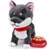 Mother Garden Tokotoko Walking Shiba Inu Black Stuffed Toy Dog Electronic [Moving Pet] 506-21878