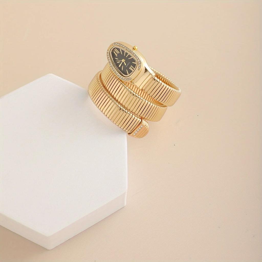 1pc-Luxury Ladies Quartz Watch Fashion Gold Ladies Watches Clock High-quality Stainless Steel Bracelet Wristwatch Gifts
