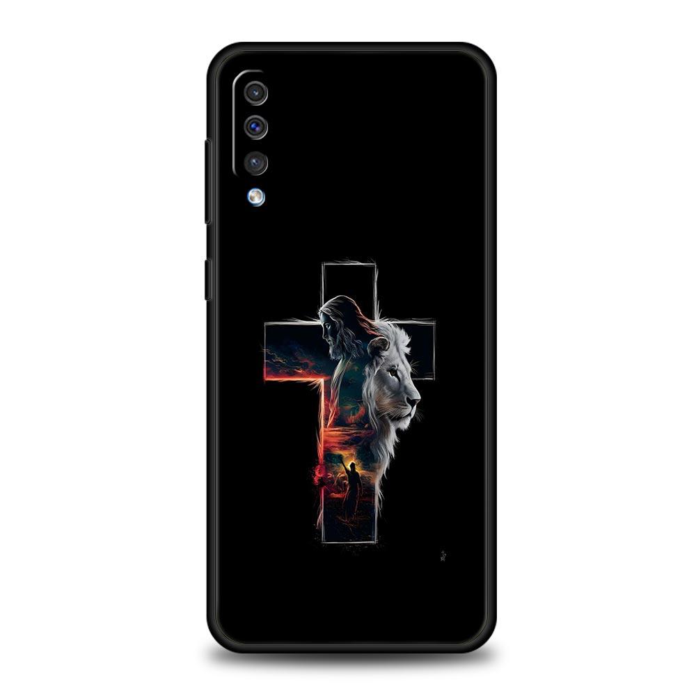 Чехол для телефона Библия Иисус Христос Крест для Samsung A56 A36 A26 A24 A12 A14 A16 A50 A70 A20E A22 A40 A34 A54 A42 A52 A04s A06