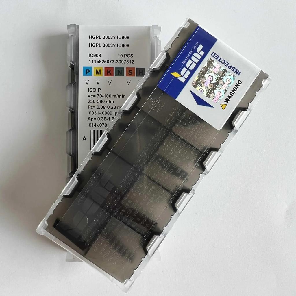 ISCAR / HGPL3003Y IC908 / Industrial indexable carbide inserts 10 Pcs