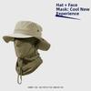 Sun UV Protection Men Sun Hat Breathable Fishing Cap Sunshade Cap Full Face Mask  Summer Outdoor