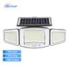 Solarup Solar Motion Sensor Light Triple Head Wall 2000mAh Security 1000 LM High Brightness Light LED Outdoor Floodlight Ip65