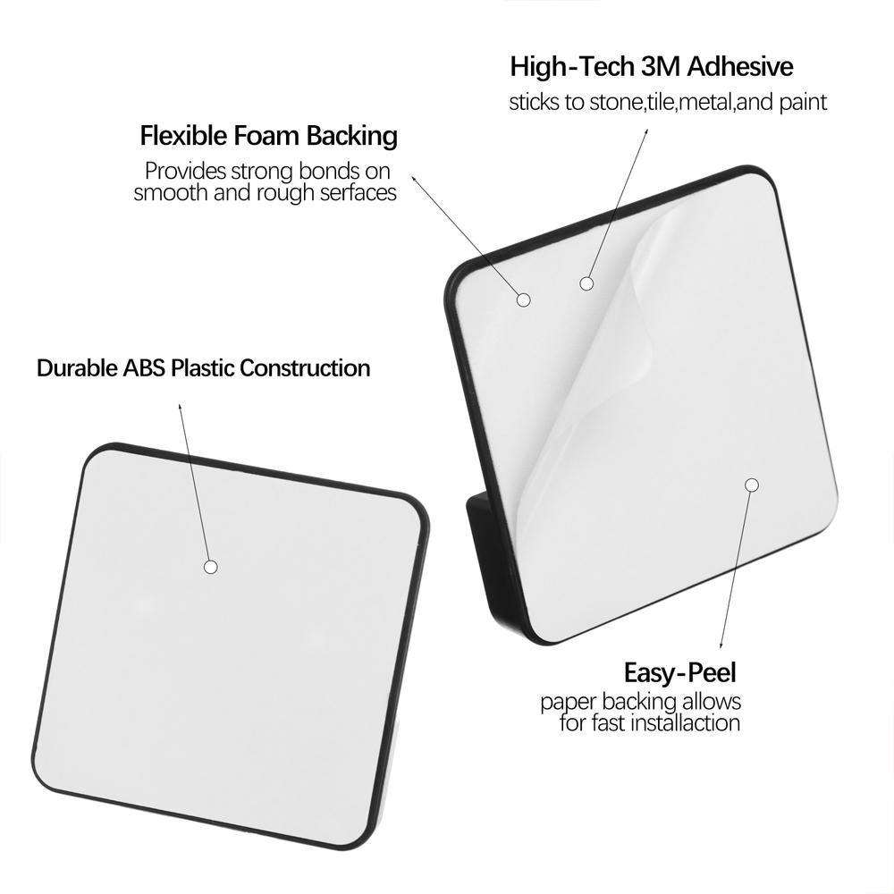2 шт. Регулируемый Легко снимаемый Изогнутый Держатель для штор без сверления Натяжной Держатель Наклейка на стену