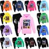 Fortnite Pattern Printing Cartoon Kids Sweater And Pants Set With Soft Cotton Fabric For Middle School Children