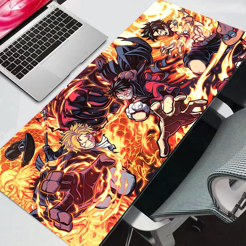 Коврик для мыши One Piece Аниме Игровые аксессуары Varmilo Клавиатура Настольный коврик Gabinete Gamer Ковер Коврики для мыши Прочный