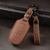 Leather Car Smart 3 Button Key Case Cover Bag Keychain for Toyota Avalon Camry RAV4 Prius CHR C-HR Corolla Land Cruiser Prado