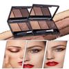 Three Dimensional Eyebrow Powder Waterproof, Sweat Resistant Long-lasting Makeup Nose Shadow Eyeshadow Contouring Tray Makeup Student Cosmetics