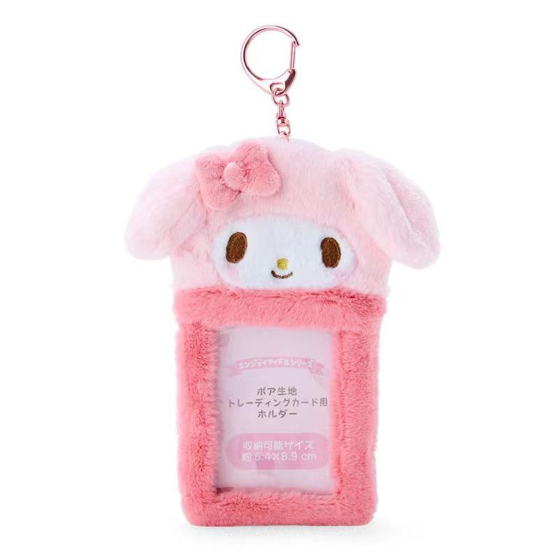 Новый плюшевый держатель для карт Sanrio Милый и мягкий Идеально подходит для ID и ключей Высота 15 см