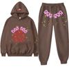 Unisex Hooded Sweatshirt With Letter Print Loose Fit Sportswear Teens Adults