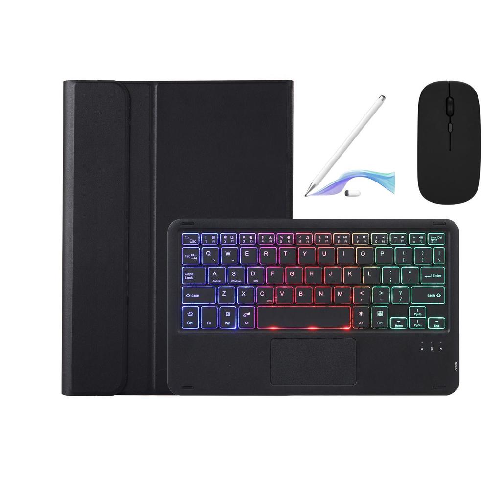 Чехол для планшета Lenovo M11 2025 с сенсорной панелью и светящейся Bluetooth-клавиатурой