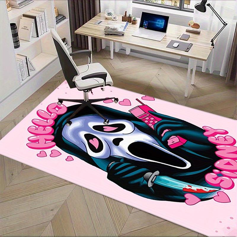 Ghost Face Office Carpet Soft Polyester Entrance Carpet Washable Non slip Machine Washable Indoor Ca