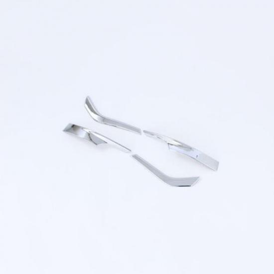 Chrome 4PCS Side Rearview Mirror Stripe Cover Trim For Volkswagen ID.4 2021 2022