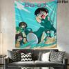 Cartoon Squid Game Pattern Home Decor Tapestry, Wall Hanging, Decorative RV Wall Cloth.SGT0917233