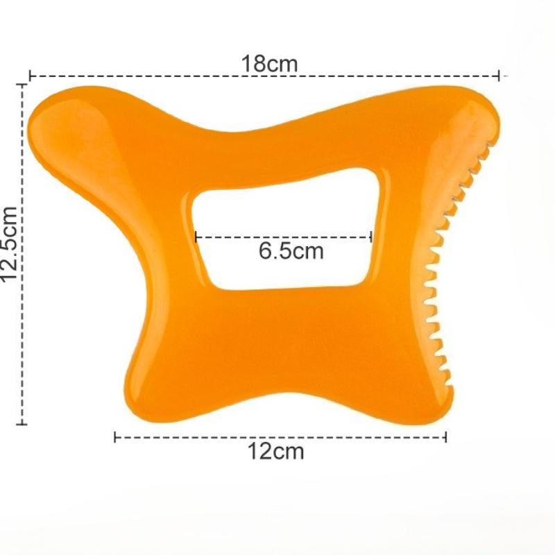 1pc Large Gua Sha Body Tool-Resin Muscle Massager for Back, Neck, Face&Legs-Ergonomic Design with Serrated Edges for Deep Tissue
