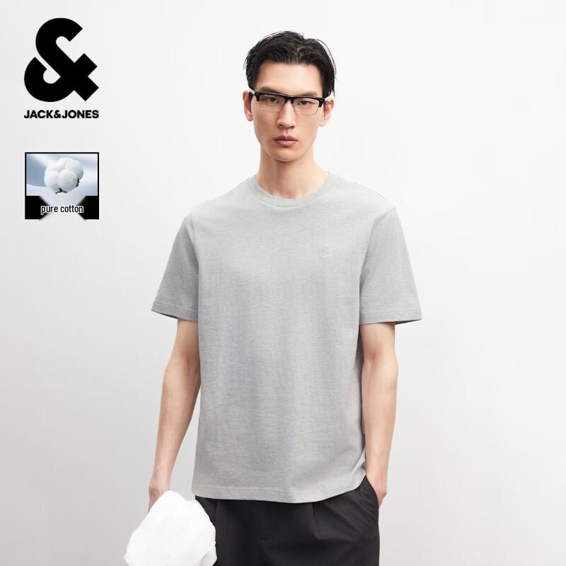 Мужская хлопковая футболка с коротким рукавом Jack & Jones