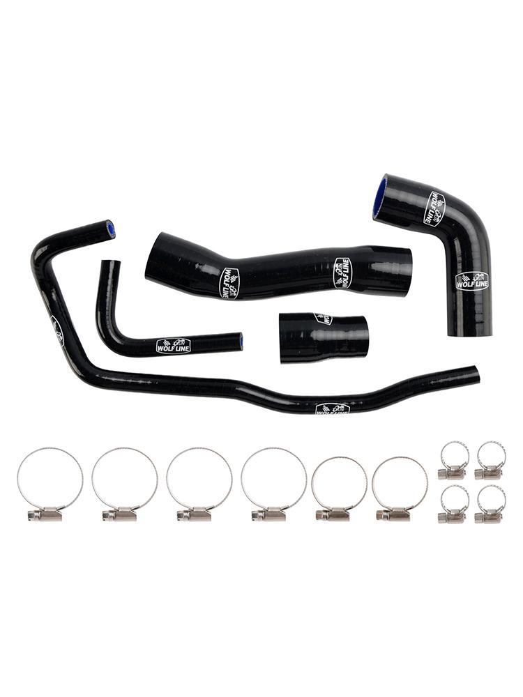 Silicone Radiator Coolant Hose Kit For BMW S1000RR 2019-2023 Black