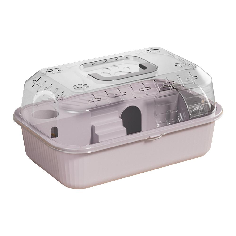 Прозрачный домик-среда обитания для хомяка, открывающийся верх, клетки для мелких животных для гербилов, ежа