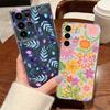 Реалистичный цветочный узор Чехол для телефона Для Samsung Galaxy S26 S25 S24 S23 Ultra S22 Plus S24 S21 FE S25 Edge Прозрачный ТПУ Мягкая крышка