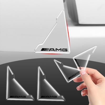 Для Mercedes Benz AMG Наклейка на угол двери Защита от ударов и царапин C200 E260 S350L GLK GLA W204 W251