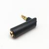 3.5mm 3/4Pole Gold-plated Connector Male To Female Headphone Adapter Right Angle Adapter