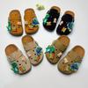 Новые детские мультяшные закрытые шлепанцы Birkenstock - Нескользящие, износостойкие, с толстой подошвой, подходят для улицы.