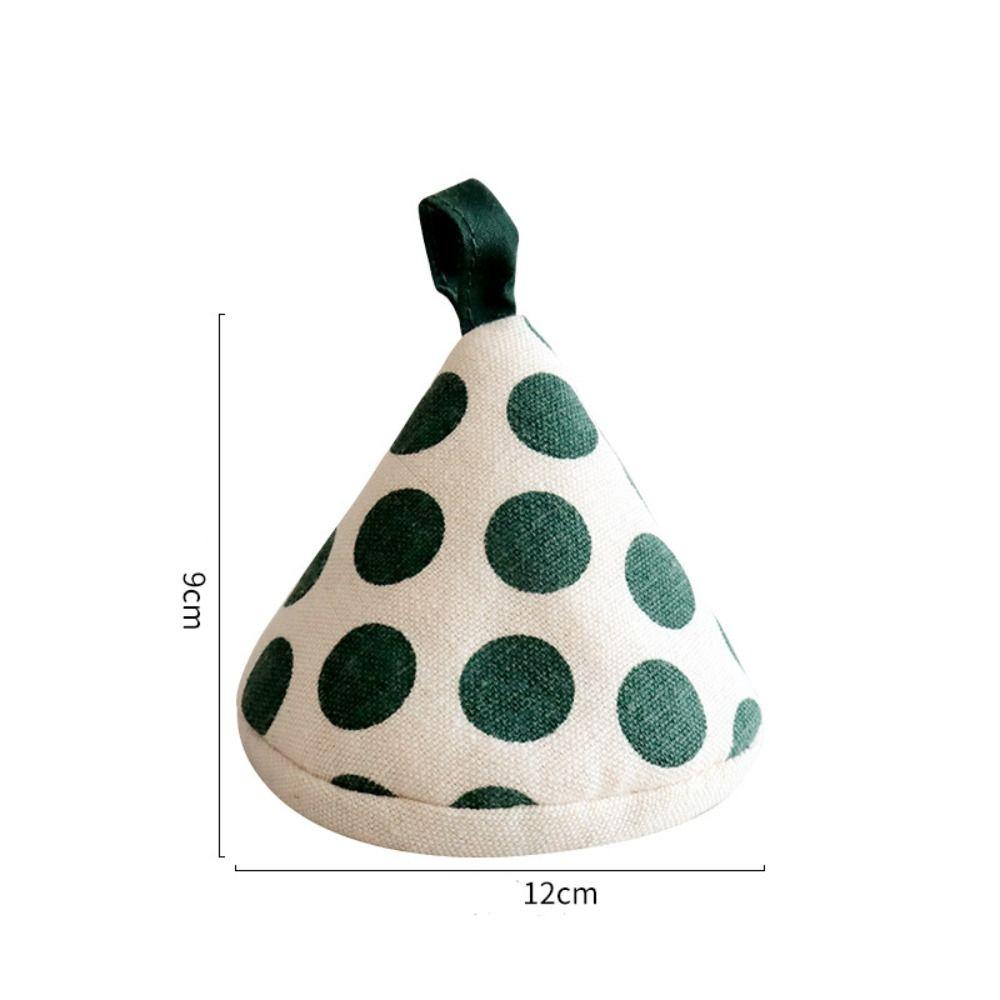 Тканевый чехол для кастрюли, предотвращающий ожоги, треугольная шляпа, хлопковый держатель для кастрюли, защита для рук, ручка для кастрюли, кухня