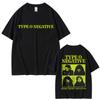 Футболка Rock Band Type O Negative None More Negative Унисекс Женская Винтажная Готическая Металлическая Футболка Мужская 100% Хлопок Оверсайз Футболки
