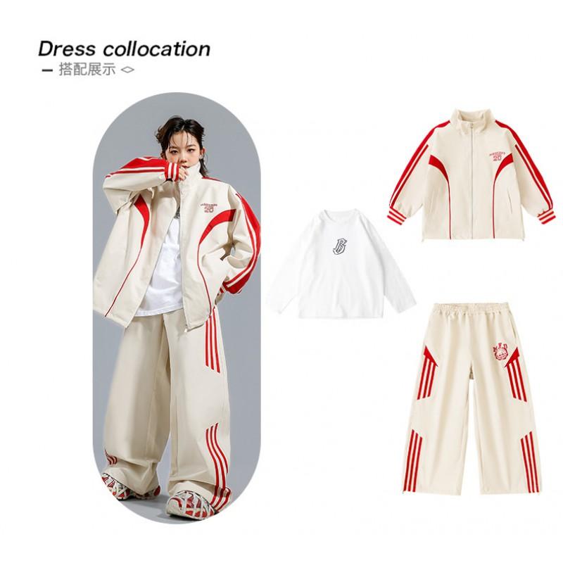 Hip Hop Dance Performance Jacket Kids Loose Street Style Stage Outfit Jazz Drum Show