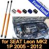 Газовые упоры капота для Leon MK2 1P 2005-2012 Передний капот Модификация Газовые стойки Углеродное волокно Пружинный амортизатор Подъемная опора Амортизатор