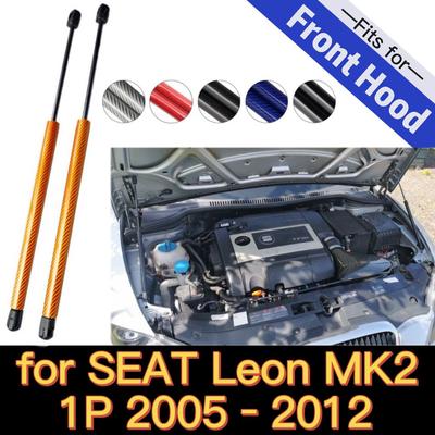 Газовые упоры капота для Leon MK2 1P 2005-2012 Передний капот Модификация Газовые стойки Углеродное волокно Пружинный амортизатор Подъемная опора Амортизатор