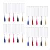 20Pcs Tassel Bookmarks Book Marker Tags with Hole Crafts Supplies Pendant Blank Acrylic