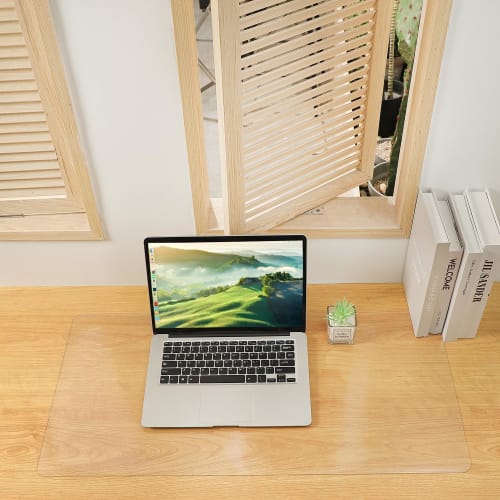 Прозрачная тисненая скатерть, 50x80 см, ПВХ толщиной 1,5 мм, для письменных столов, ковриков для мыши и детских столов. Водонепроницаемый, Пятноустойчивый, Прочный, Тепло-Ре