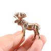 Brass Elk Ornaments Solid Copper Deer Tea Pet Decoration Old Copper Crafts Hand Play
