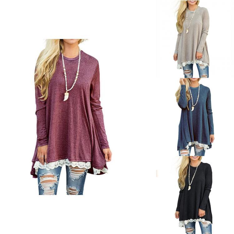 Premium Quality Damen Frhling Minikleid Casual Pullover Dress For Effortless Style