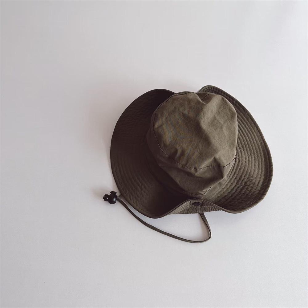 Children Bucket Hats Summer Solid Color Sunhat Kids Sunshade Fishing Caps Boys Girls Outdoor Autumn Fashion Beach Cap New Visor