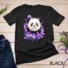 Cute Panda Purple Flowers Panda Lovers Gift Unisex T-shirt