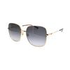Gucci Lightweight Web Series Metal Large Frame Holiday Travel Square Sunglasses Women sunglasses Gold Gradient-Gray GG1195SK-001