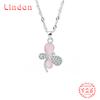 Линдон Стерлингового Серебра 925 Классическое Женское Ожерелье Кулон Циркон Модный Подарок