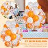 12-дюймовые оранжевые шары с конфетти для оранжевого украшения вечеринки, 50 штук