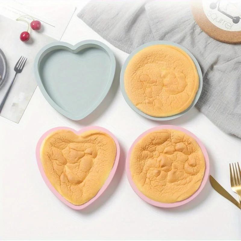 6-дюймовая кухонная форма для выпечки, маленькие формочки, форма для торта, силиконовая форма для торта, инструменты для выпечки маффинов, милые и маленькие для легкого использования