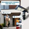 Solar Street Light Three Screen Monitoring Camera, Outdoor Day and Night Full-color Mobile Phone Remote Wireless Camera