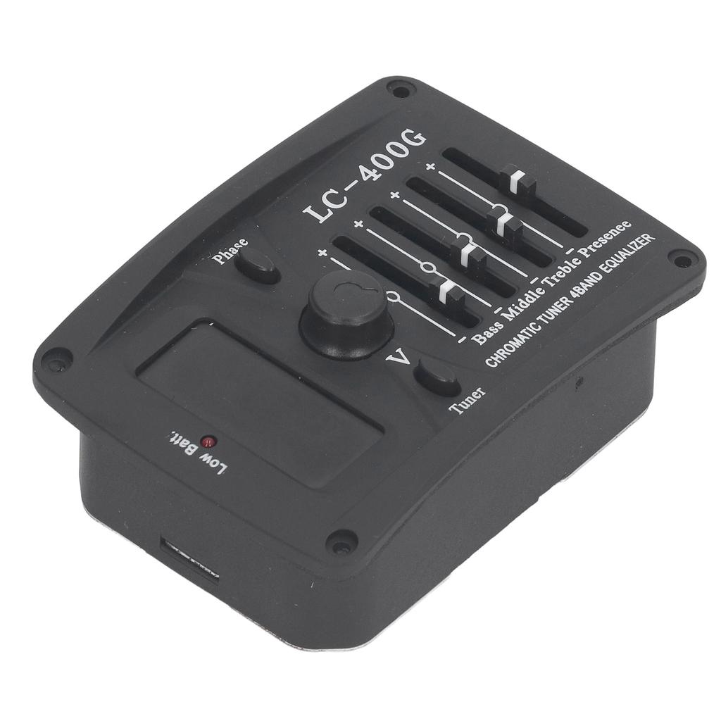 Acoustic Guitar 4 Band Equalizer EQ Preamps Piezo Pickup Chromatic Tuner System LC?400G