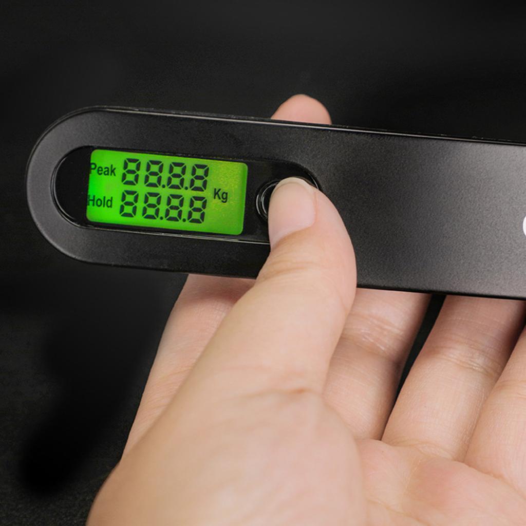 Archery Bow Scale 110 Lbs/50kg Hanging Handheld Scale Digital Tune Scale Peak Weight/Hold Weight with Clear LCD Display