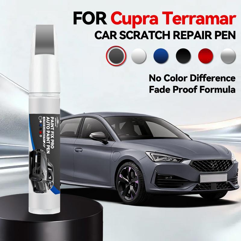 Для CUPRA Terramar Ремонтная ручка для краски автомобиля Аксессуары для ремонта царапин на краске Космический синий Черный Ледниковый белый Тиманфайский серый Красный