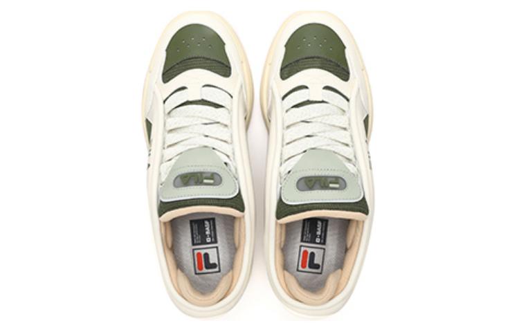 Men's Sneakers FILA MIX 2 Height Increasing Low top Skateboard Shoes Men's White Green