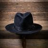 Черная шерстяная шляпа Лента Однотонная Чистая шерсть Цилиндр Универсальная Модная Шляпа-федора для мужчин и женщин